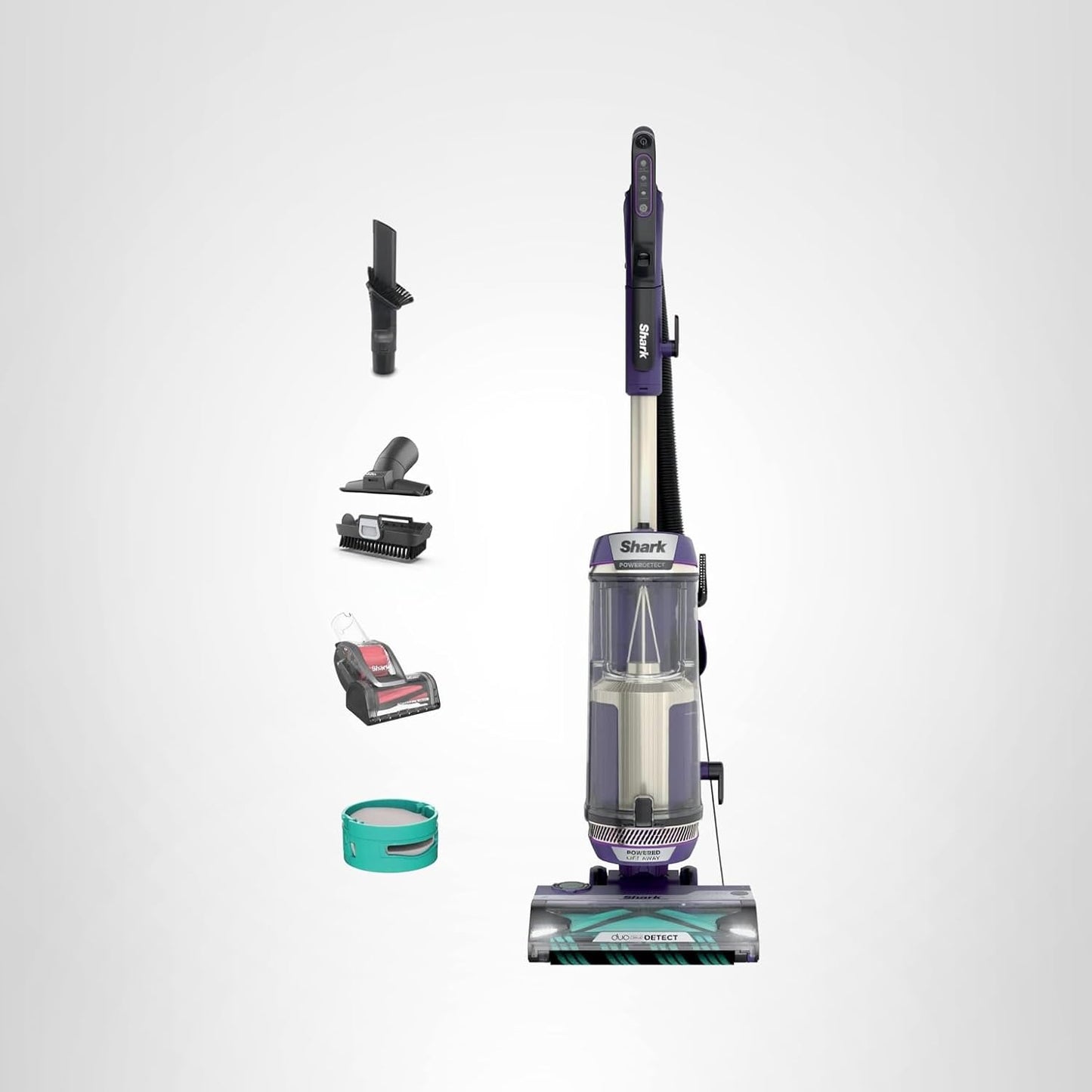 Shark Upright Vacuum, Stratos with DuoClean PowerFins, HairPro, Powered Lift-Away, Self-Cleaning Brushroll, & Odor Neutralizer Technology, Navy, AZ3002