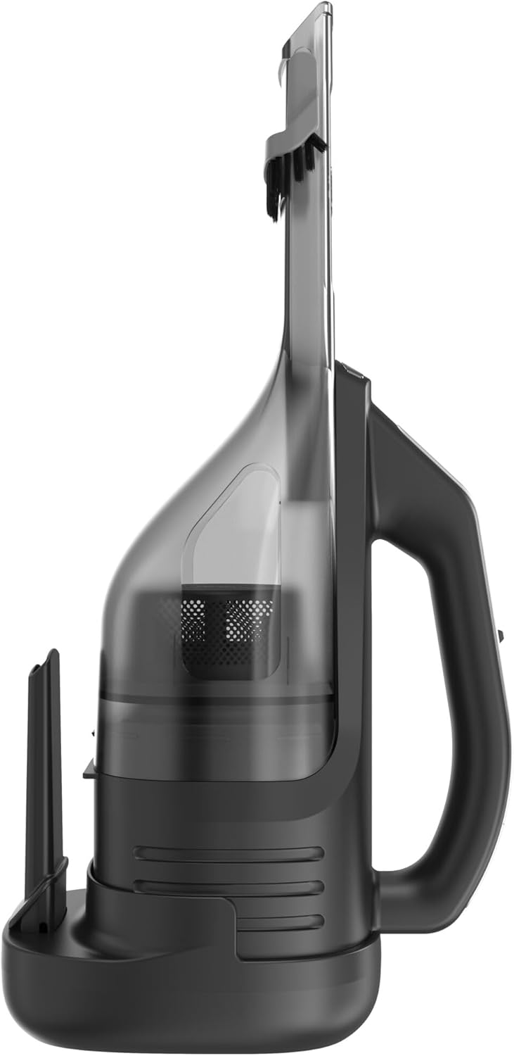 BLACK+DECKER dustbuster reveal Handheld Vacuum Cordless, Car Vacuum Portable Cordless, LED Light, Long Run Time, Rechargeable Lightweight Dust Buster, Includes Crevice Tool, Charging Base (HLVD320B42)