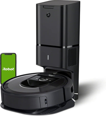 iRobot Roomba Plus 405 (G185) Combo Robot Vacuum & Mop with AutoWash Dock - Spinning Mop Pads, Self-Empties, Pad Washing & Drying, Self-Cleaning, Pad-Lift, LiDAR Navigation