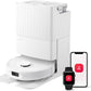 roborock Qrevo Series Robot Vacuum and Mop, 8000Pa Suction, Upgraded from Qrevo S, Anti-Tangle Brush, Smart Obstacle Avoidance, Auto Mop Washing, All-in-One Dock, 200RPM Spinning Mops, White(QV 35A)
