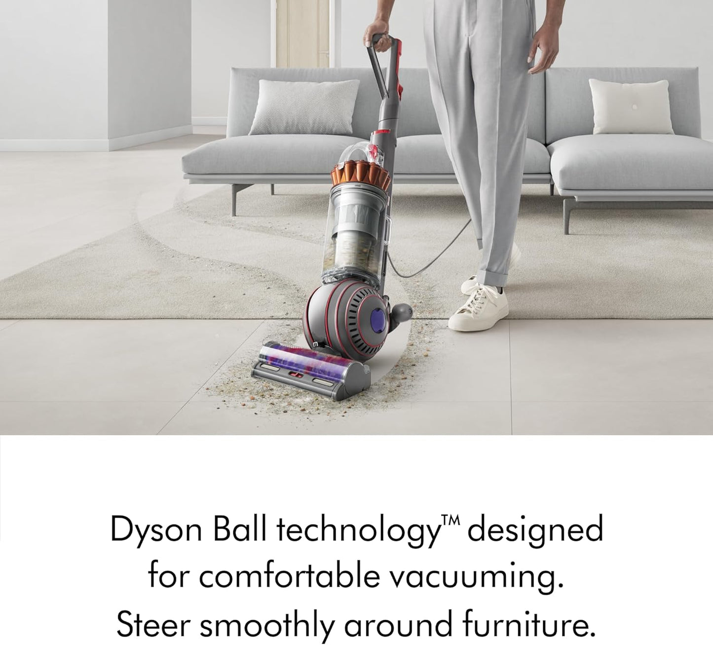 Dyson Ball Animal 3 Extra Upright Vacuum, Corded, 290AW, De-tangling Motorbar Cleaner Head for All Floors, 3 Suction Modes, Specialized pet Tools